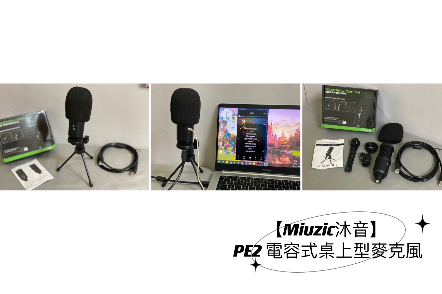 【3C電子】Miuzic沐音 PE2電容式麥克風|在家就是K